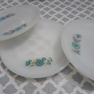 Vintage lot of 3 Fire King glassware